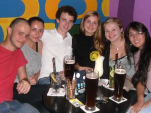 Apologies to the other people in the photo (and the photographer) but I can't remember your names...that wasn't my first beer though