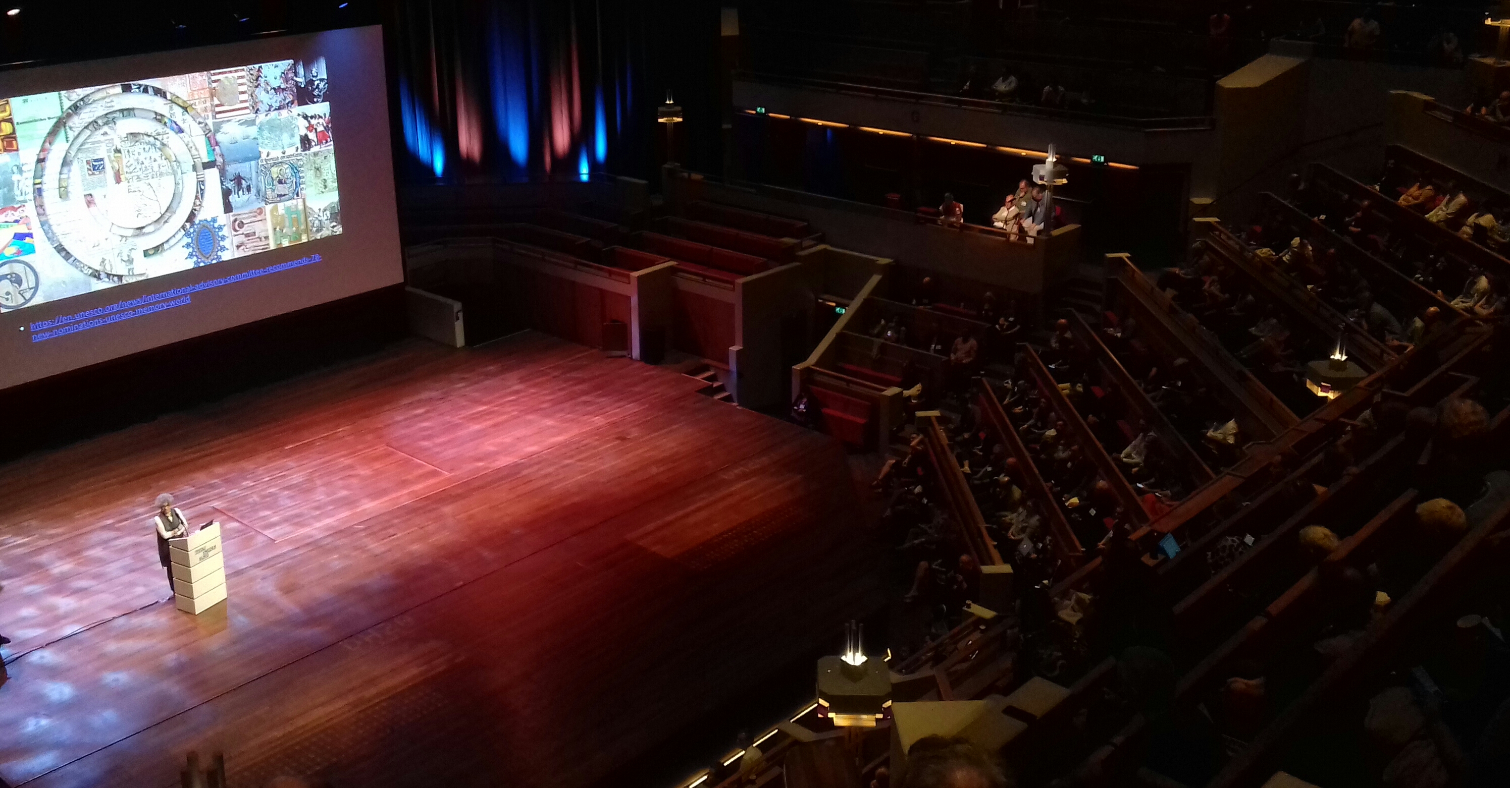 One of the plenary talks. The venue was pretty impressive.